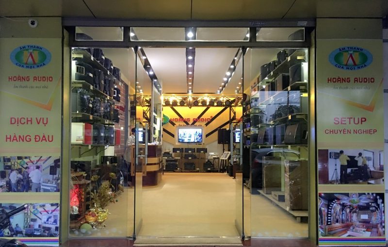 Showroom trưng bày sản phẩm Hoàng Audio