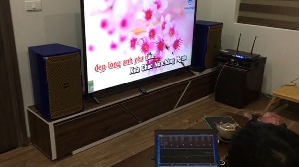 Bộ dàn hát karaoke chuyên nghiệp của gia đình chị Hà - Chung cư Xuân Mai Complex - Hà Đông