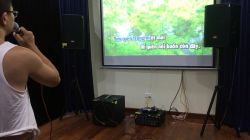 Lắp đặt bộ dàn karaoke cao cấp, chuyên nghiệp cho anh Đăng - Long Biên