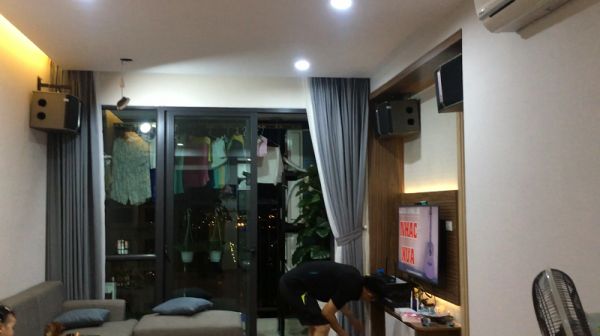 Lắp đặt bộ dàn karaoke cho gia đình anh Hùng - Chung cư Moon City - Mỹ Đình
