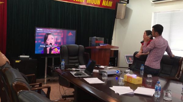 Lắp đặt bộ dàn karaoke chuyên nghiệp hát hay cho Công ty VIGEBA - Phạm Văn Đồng