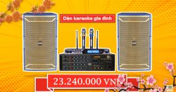 Xem bộ dàn âm thanh hát karaoke 23,2 tr cho gia đình chú Tuyên 