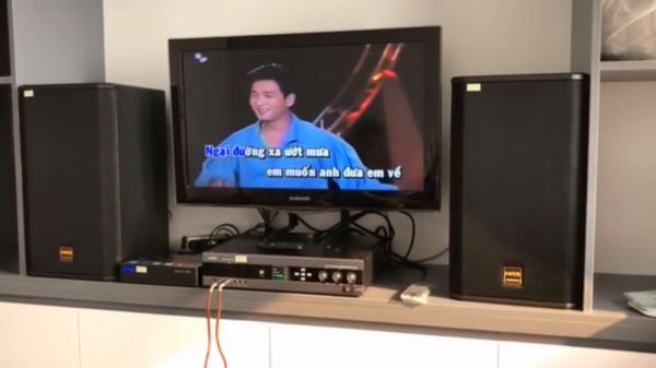 Lắp đặt bộ dàn karaoke cho gia đình chị Liên - Chung cư Sun Grand  City