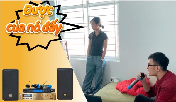 Lắp đặt bộ karaoke cực chuẩn cho gia đình Anh Tam - Hoàng Mai