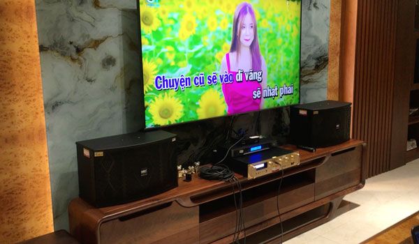 Dàn karaoke HAS sử dụng loa sub Polk của gia đình A Thảo - Thanh Trì